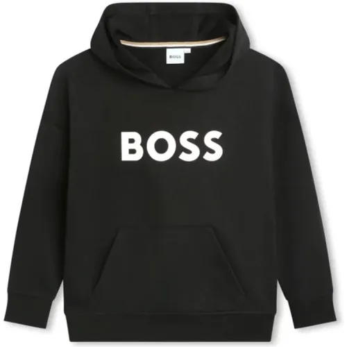 Schwarzer Sweatshirt für Kinder - Boss - Modalova