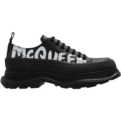 Leder-Plateausneakers , Herren, Größe: 41 EU - alexander mcqueen - Modalova