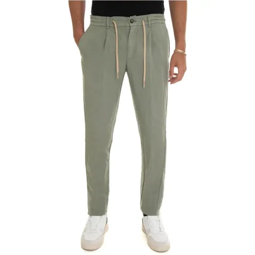 Trousers with lace tie , male, Sizes: 3XL, 2XL - Berwich - Modalova