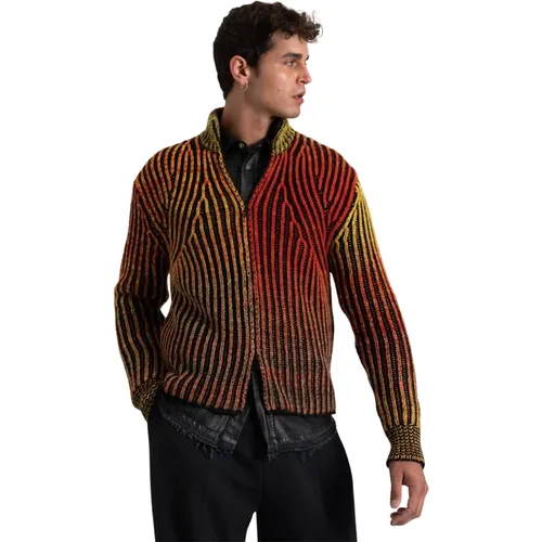 Stylischer Wollmischung Cardigan , Herren, Größe: XL - Diesel - Modalova