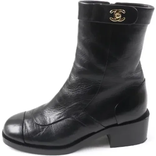 Pre-owned Leder boots - Chanel Vintage - Modalova