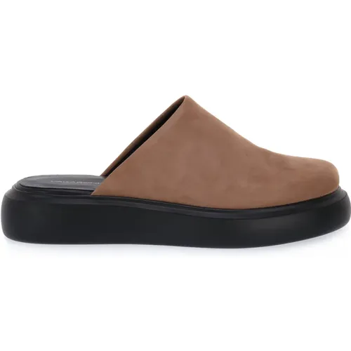 Blenda Warm Sand Leather Mules , female, Sizes: 6 UK, 4 UK - Vagabond Shoemakers - Modalova