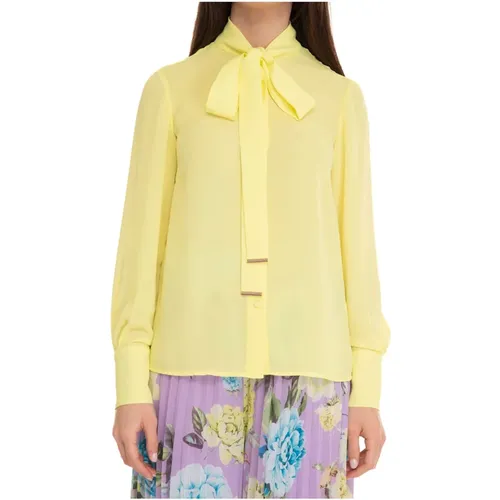 Soft Bow Collar Shirt , female, Sizes: L, XL, M - Luckylu - Modalova
