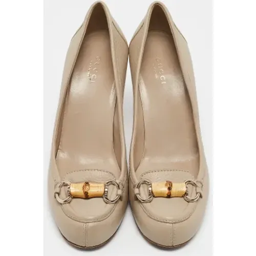 Pre-owned Leather heels , female, Sizes: 5 UK - Gucci Vintage - Modalova