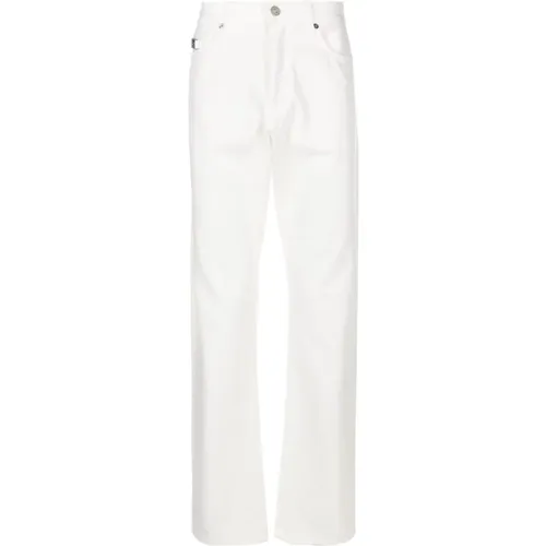 Weiße Jeans mit Niedrigem Absatz , Herren, Größe: W33 - Versace - Modalova
