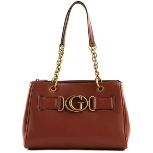 Neue Cognac Handtasche mit Reißverschluss,Handbags - Guess - Modalova