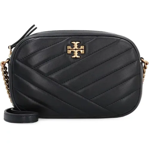 Chevron Leder Kameratasche , Damen, Größe: ONE Size - TORY BURCH - Modalova