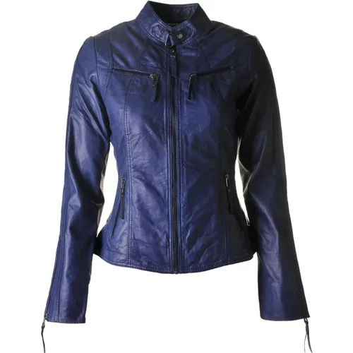 Twilight Leather Biker Jacket , female, Sizes: 3XL, S, XS - Btfcph - Modalova