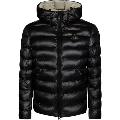 Gefütterte Kapuzenjacke , Herren, Größe: 2XL - Blauer - Modalova