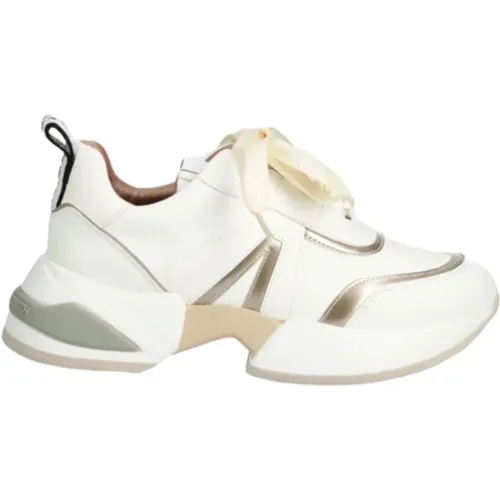 Marmor Weiß Gold Sneakers , Damen, Größe: 37 EU - Alexander Smith - Modalova