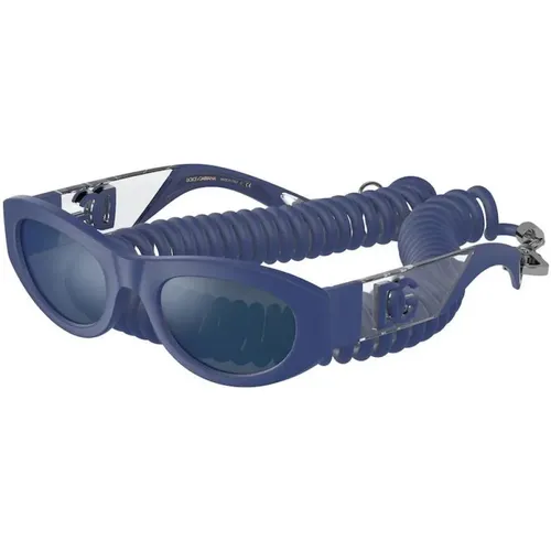 Stilvolle blaue Herrenbrille , Herren, Größe: 54 MM - Dolce & Gabbana - Modalova