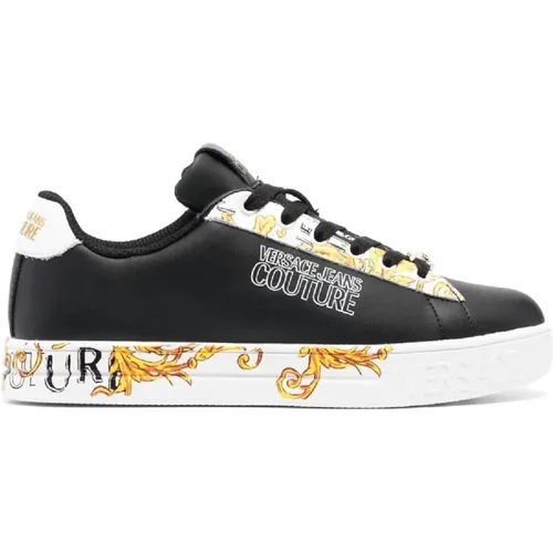 Leather Women`s Sneakers - Size 39 , female, Sizes: 4 UK - Versace Jeans Couture - Modalova