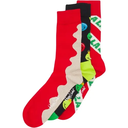 Er-Pack Gemusterte Socken - , Damen, Größe: S - Happy Socks - Modalova