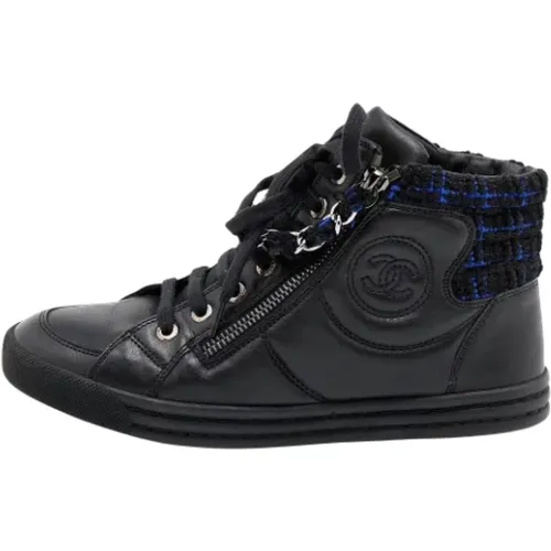 Pre-owned Leather sneakers , female, Sizes: 2 UK - Chanel Vintage - Modalova