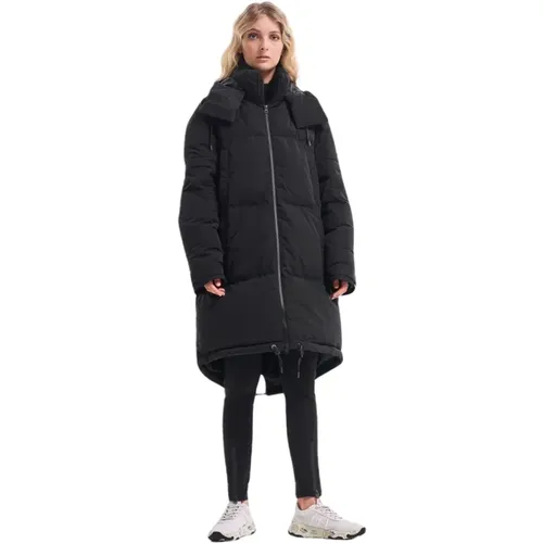 Waterproof Hooded Long Puffer , female, Sizes: L, XL - Premiata - Modalova