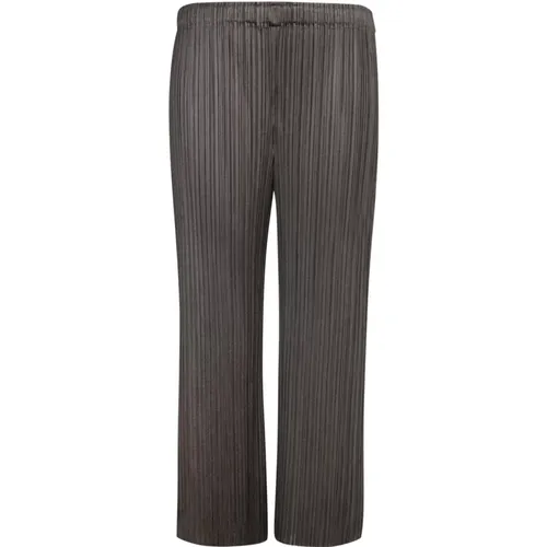 Gefaltete High-Waist-Holzkohle-Hose - Issey Miyake - Modalova