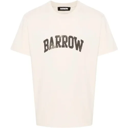 Jersey T-Shirt in Turtle Dove,T-Shirts,Schwarzes Jersey T-Shirt - Barrow - Modalova