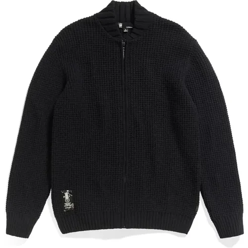 Dunkle Schwarze Cardigan Sweaters - G-Star - Modalova