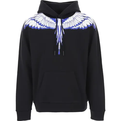 Schwarzer Icon Wings Regular Pullover , Herren, Größe: L - Marcelo Burlon - Modalova