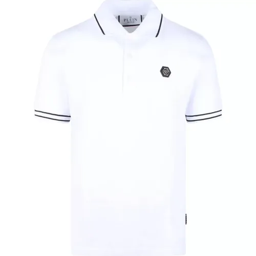 Hexagon Polo Shirt , Herren, Größe: L - Philipp Plein - Modalova