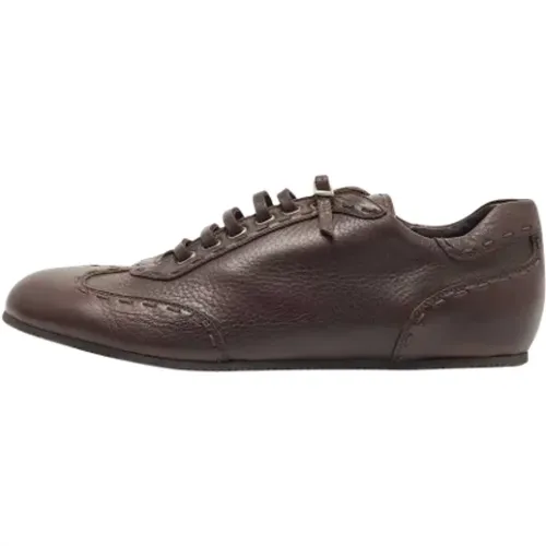 Pre-owned Leather sneakers , female, Sizes: 12 UK - Fendi Vintage - Modalova