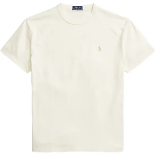 Klassisches Fit Jersey Crewneck T-Shirt , Herren, Größe: S - Ralph Lauren - Modalova