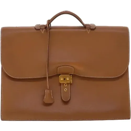 Pre-owned Leather hermes-bags , female, Sizes: ONE SIZE - Hermès Vintage - Modalova