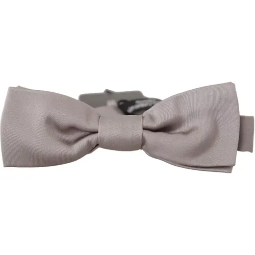 Silber Seiden Verstellbare Hals Papillon Krawatte - Dolce & Gabbana - Modalova