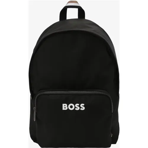 D Logo Rucksack - Schwarzes beschichtetes Canvas - Hugo Boss - Modalova