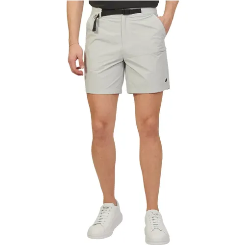 Grey Hiking Bermuda Shorts , male, Sizes: S, L, XL - K-way - Modalova