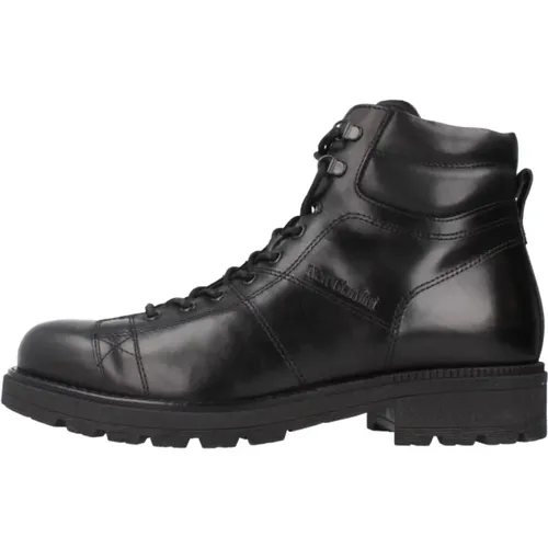 Schwarze Twist Schnürstiefel , Herren, Größe: 43 EU - Nerogiardini - Modalova