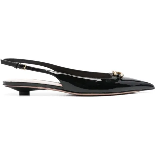 Patent Leather Pointed Toe Flats , female, Sizes: 4 UK, 3 UK - Valentino Garavani - Modalova