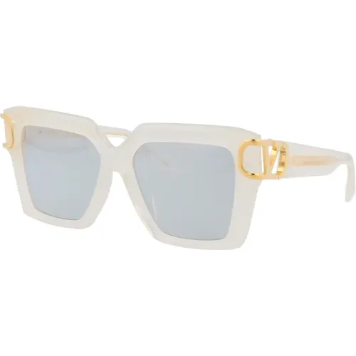 Stylish V-Uno Sunglasses for Summer , female, Sizes: 55 MM - Valentino Garavani - Modalova