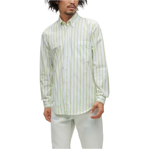 Men`s Long Sleeve Shirt , male, Sizes: S, L, XL, M - Boss - Modalova