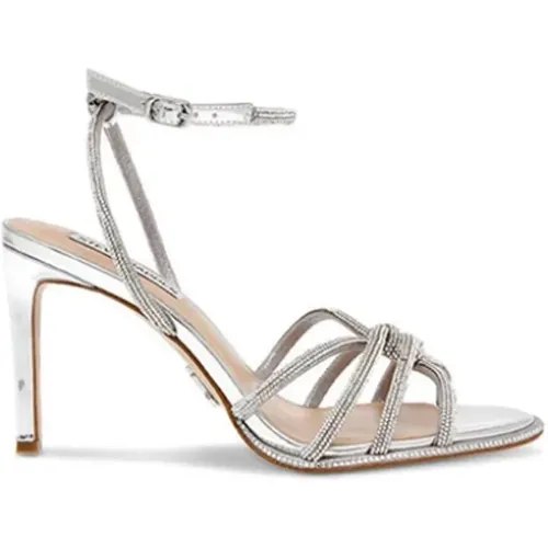 High Heel Sandals with Clear Rhinestones , female, Sizes: 6 UK, 5 1/2 UK, 4 UK, 4 1/2 UK, 7 UK, 5 UK - Steve Madden - Modalova