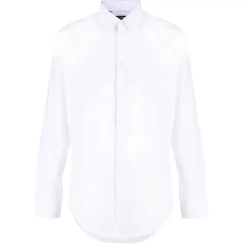 Weißes Baumwollhemd - Klassische Passform , Herren, Größe: M - Dolce & Gabbana - Modalova