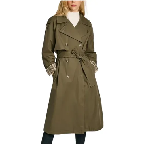 Weiße Trenchcoat Eleganter Funktionaler Stil - Pepe Jeans - Modalova