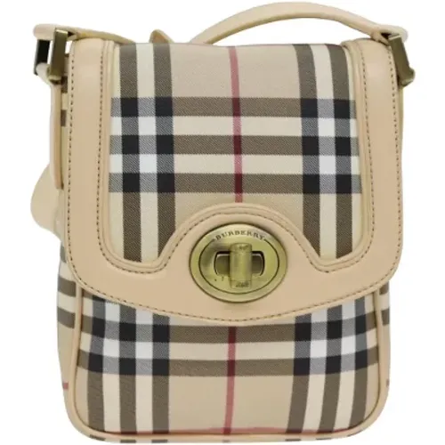 Pre-owned Canvas shoulder-bags , female, Sizes: ONE SIZE - Burberry Vintage - Modalova