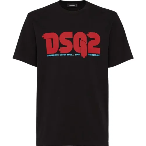 Regular Fit Tee Winter Collection , male, Sizes: L, M - Dsquared2 - Modalova