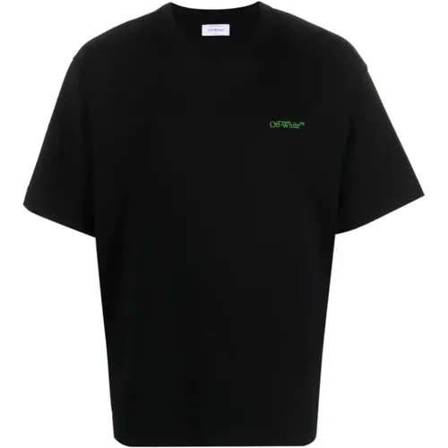 Moon Arrow Printed T-Shirt , male, Sizes: M, S - Off White - Modalova