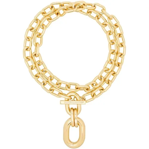 Gold Link Pendant Jewelry , female, Sizes: ONE SIZE - Paco Rabanne - Modalova