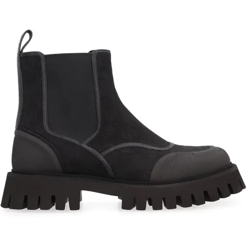 Canvas Ankle Boots Aw23 , male, Sizes: 7 1/2 UK - Gucci - Modalova