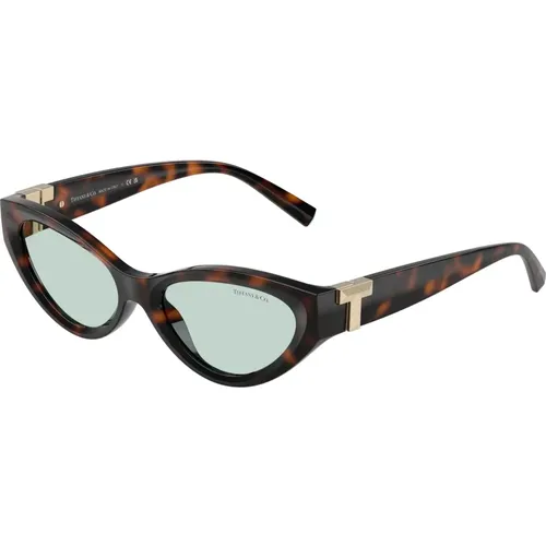 Stylish Sunglasses in Blue Shade , female, Sizes: 54 MM - Tiffany - Modalova