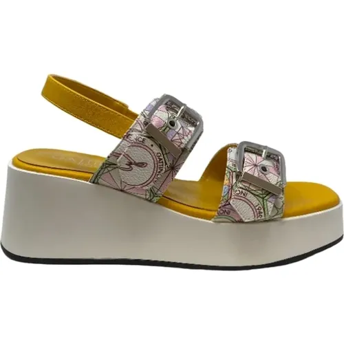 Flat Sandals , female, Sizes: 3 UK - Gattinoni - Modalova