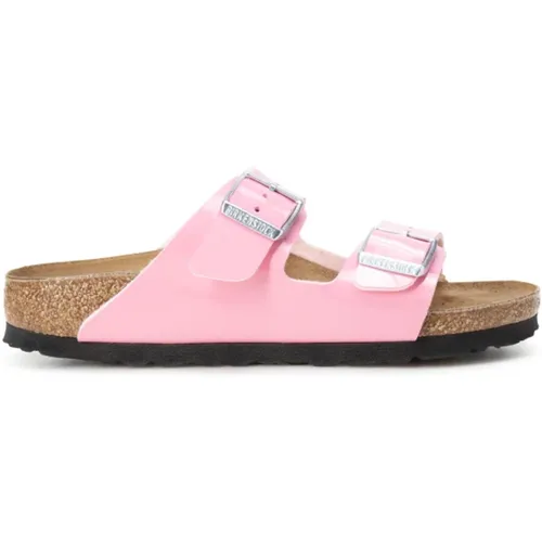 Flache Lederschuhe mit Verstellbaren Schnallen , Damen, Größe: 37 EU - Birkenstock - Modalova