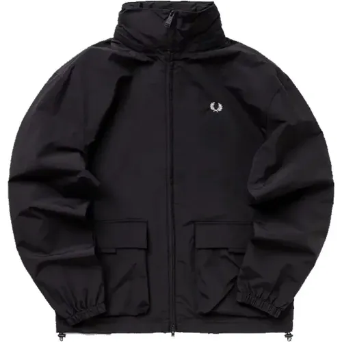 Zip Through Outdoor Jacket , male, Sizes: M - Fred Perry - Modalova