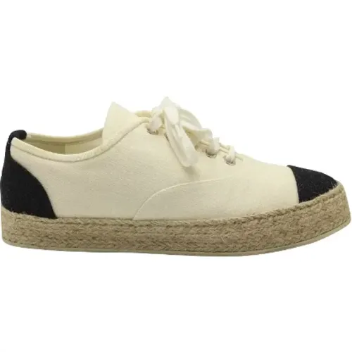 Pre-owned Canvas espadrilles , female, Sizes: 3 UK - Chanel Vintage - Modalova