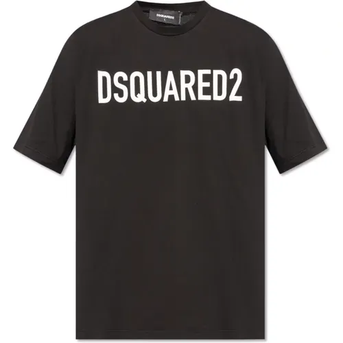 T-Shirt mit Logo , Herren, Größe: 2XL - Dsquared2 - Modalova