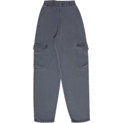 Gewaschene Graue Denim Cargo Hose - The New Society - Modalova