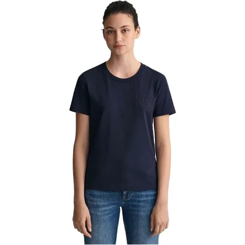 Stylisches Synthetik-T-Shirt für Lässige Anlässe - Gant - Modalova